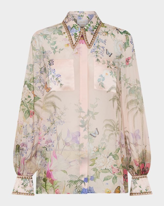 Palacio Playground Curved Collar Blouse with Pockets